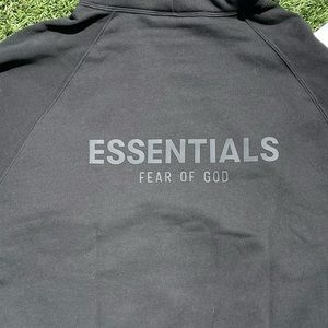 Fear Of God Essentials Hoodie Black Size Small